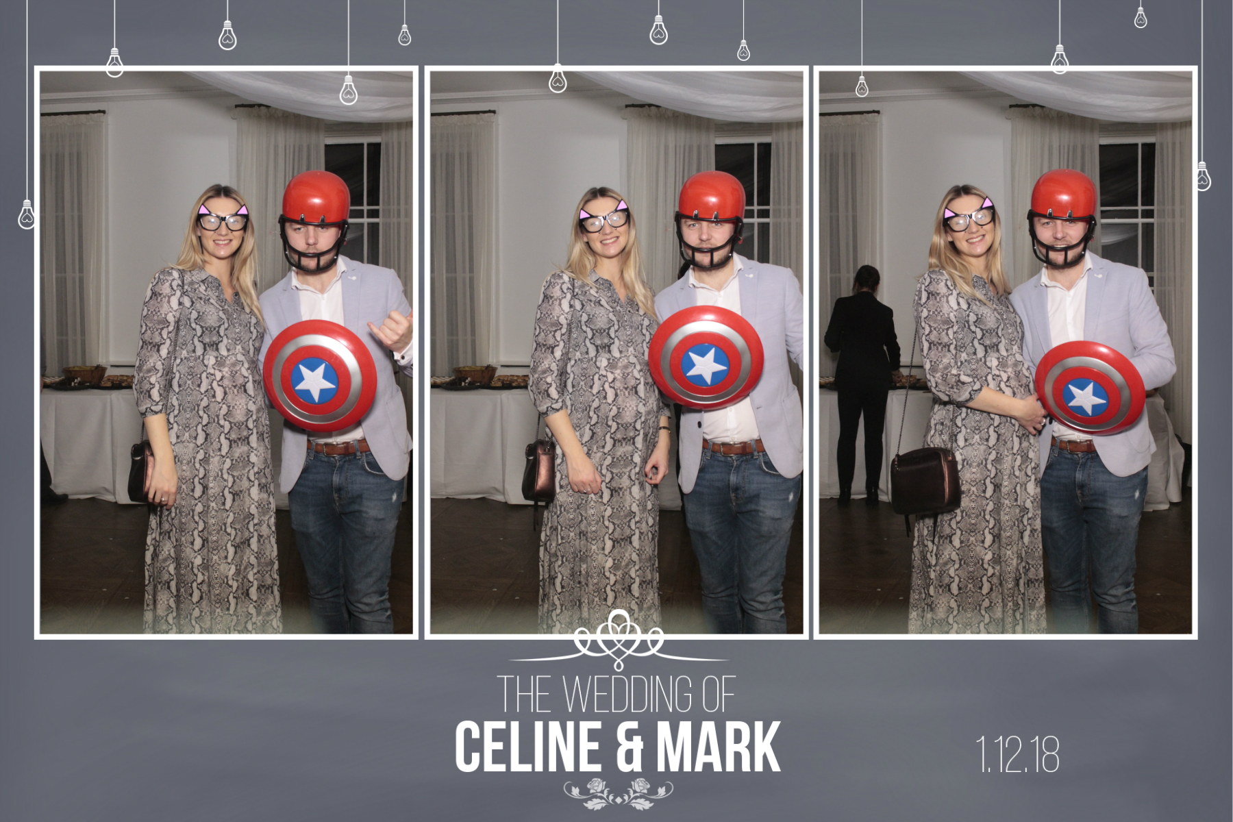 Mark and Celine's Wedding | View more photos from the event at gallery.myphotoboothexperience.co.uk/u/MyPhotoBoothExperienceLtd/Mark-and-Celines-Wedding